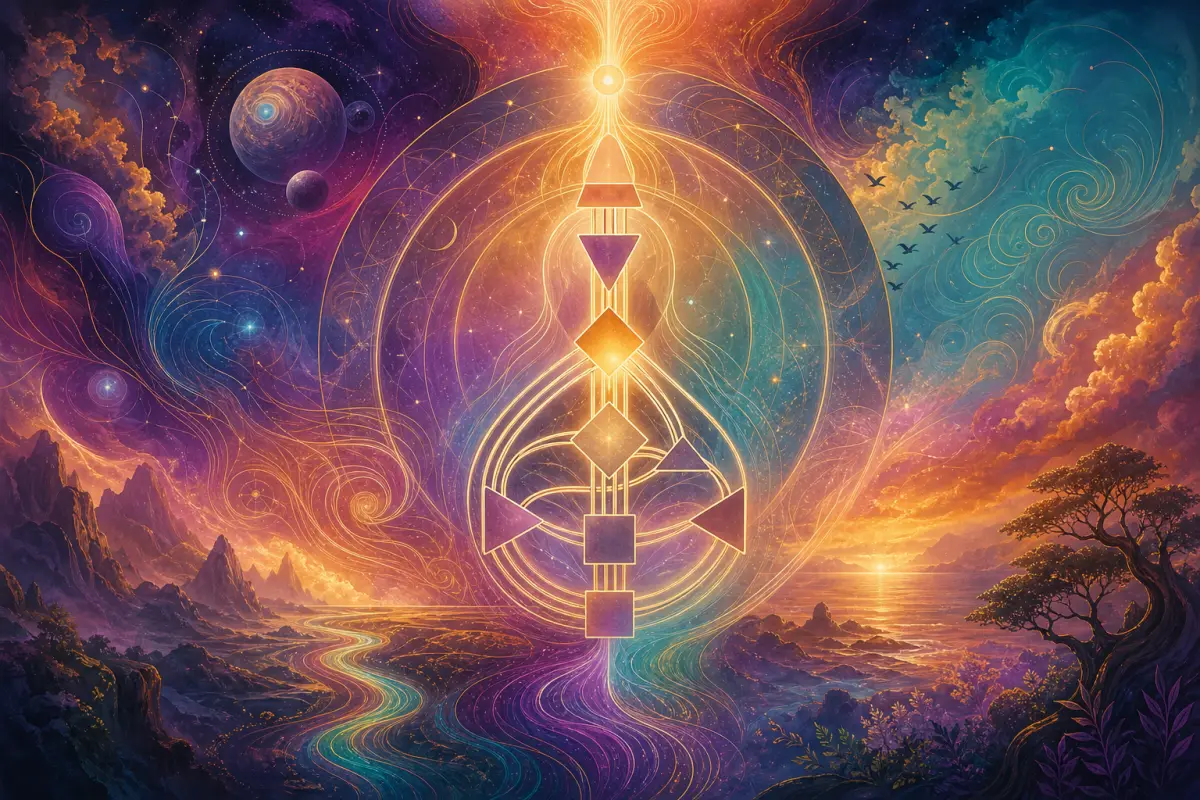 Tor 6 Human Design: Tor der Reibung – Nähe, Abgrenzung und Intimität – KI-generierte Illustration