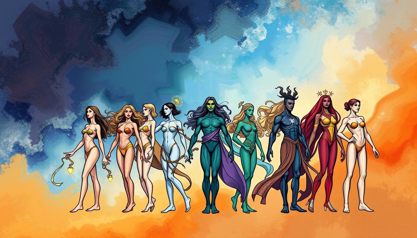 Human Design Typ: Finde heraus, welcher Typ du bist und wie du am besten lebst – KI-generierte Illustration